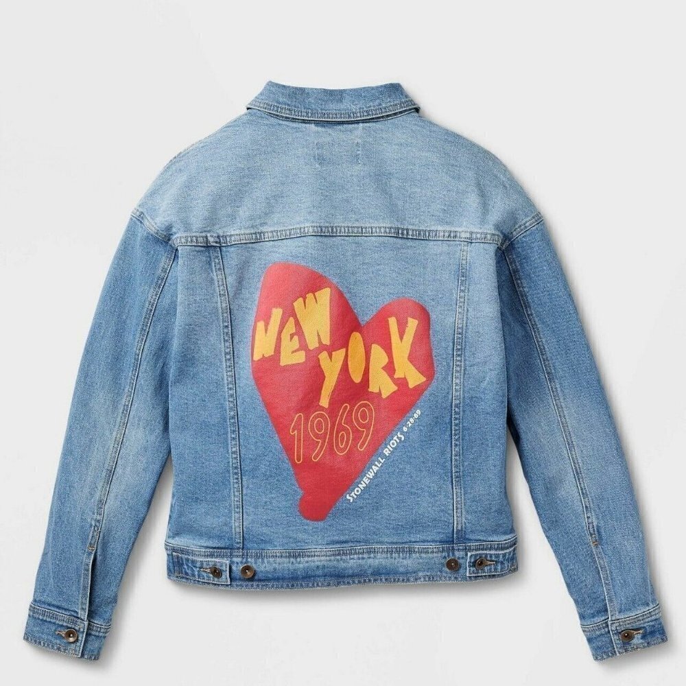 #TakePride Jean Jacket Size XXL NWT Gay Pride New York 1969 NWTs